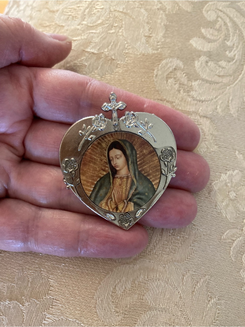 New Our Lady of Guadalupe brooch